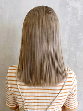 アルバム 渋谷パルコ(ALBUM) ホワイトベージュ_チェリーブラウンフェミニンロング_ba407143