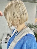 【cres奈佳子】抜きっぱなしブロンド×切りっぱなしボブ