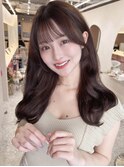韓国風顔まわり×くびれヘア【新宿/髪質改善】おくれ毛.レイヤー