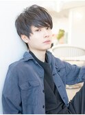 束間ツーブロックマッシュ/センターパート/ツイスト/ビジネス