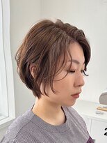 スイ(suiw)&nbsp;くせ毛を活かしたショートボブ☆ベース【suiw】昭和町/天王寺