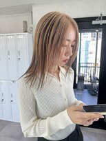 ムク 横浜店(muku)&nbsp;イヤリングカラーインナーカラーローライトフェイスフレーミング