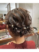 エン バイ ヘアーリーフ 西田辺店(EN by Hair Leafy)&nbsp;ヘアセット/ヘアアレンジ/結婚式/ハーフアップ/お呼ばれヘア