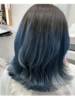 フィゼル 南堀江店(fizelle)&nbsp;外ハネ×ブルーカラー