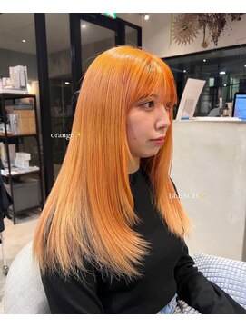 フルール バイ サファリ(fleur by safari) オレンジ/ロング/10代20代/薬院