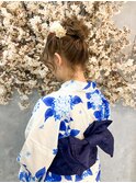 浴衣着付け＋ヘアセット　¥8,800