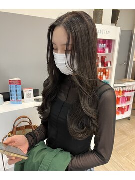 アヴァンス 広島本通店(AVANCE.) 透明感ブリーチ無しグレージュカラー