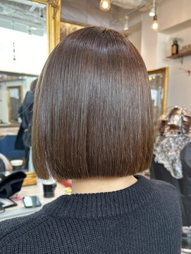 ロンドアベニール 北千住(Lond avenir) ブリーチ縮毛矯正で朝をラクに☆美髪ボブ/美髪縮毛矯正[北千住]