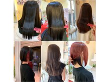 髪質改善カラー、トリートメント等、厳選してご用意しております