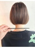 レイヤーボブレイヤーカットグレージュブリーチ無し