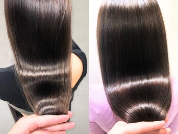 シェリー 仙台(Cherie)の写真/コラーゲン配合の縮毛矯正＋髪質改善で地毛のように自然な理想のストレートに♪【髪質改善/縮毛矯正/韓国】