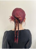 ハイトーンカチモリヘアアレンジ