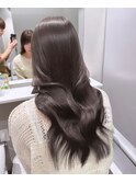 ワンカラーで出来る色素薄めカラー×縮毛矯正