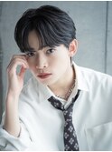 韓国コンマバング2wayナチュラルセンターパート