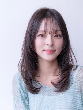 ケアリー 練馬(Carelly) デザインカラー/レイヤーカット/ウェットヘア/オリーブベージュ