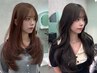 【ブリーチ無しで最大限明るく】ライトニングダブルカラー+韓国カット￥18400
