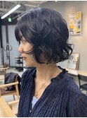 似合わせカット ボブパーマ パーマ　ミニボブ 切りっぱなしボブ