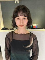 アム(amu)&nbsp;ボブパーマ/パーマボブ/黒髪ボブ/ショートパーマ/黒髪パーマ