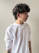 ラフ バイ マグ 南松本(R.A.F. by Mag)&nbsp;メンズマッシュウルフカットセンターパートウルフシャドウパーマ