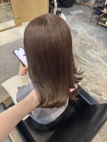 チャプター 問屋町(chapter) 透明感ケアカラーヘーゼルベージュレイヤーカット韓国ヘア