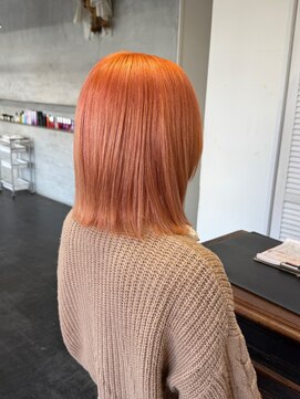 セットアップ 倉敷美和店(SET-UP) (小顔)ダブルカラー×ペールオレンジ