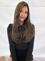 キング(K!ng)&nbsp;レイヤーカットブリーチなしダブルカラーインナーカラー韓国