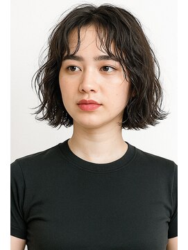 ラレイ ハラジュク(Lalei harajuku) 原宿ボブパーマ外ハネボブレイヤーボブスパイラルパーマ顔周り