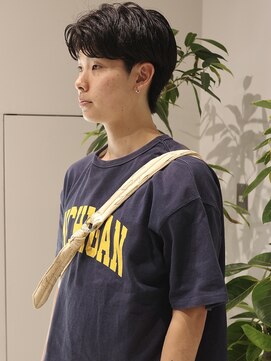 ウィム(wim) 『メンズセンターパート』ナチュラルショート/大人メンズヘア
