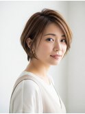 ハイライトショート/ボブ川越/ハイライト/白髪ぼかし