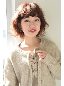 ユノ(juno) 【juno】ナチュかわ外ハネボブ☆インナーカラー