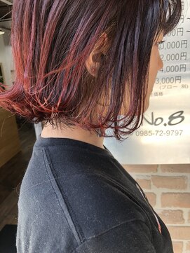 ヘアメイクエイト 丸山店(hair make No.8) 【No.8＊岩切祐樹】ボブ×グラデーションカラー