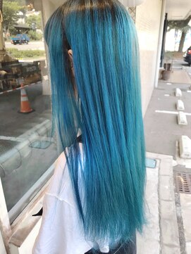 ユナイテッドビューティー 金沢(UNITED BEAUTY) オーシャンブルーカラー/ダブルブリーチ
