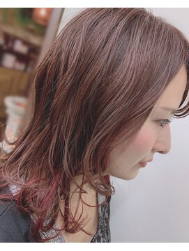 パチャールヘアー(PACAR HAIR) ★インナーカラー★RED★