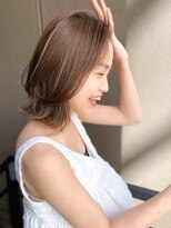 チョビー 銀座(chobii)&nbsp;道村/外ハネボブ/ローライト/フォギーベージュ/大人かわいい