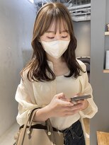 コフィー バイ メルト 吉祥寺(cofy by melt)&nbsp;【中澤彩乃】シースルー前髪レイヤーカットショコラベージュ