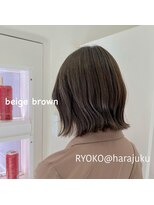 ワット 原宿店(W)&nbsp;【Ryoko】beige brown #w111