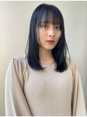 暗髪カラー1番人気ブルーブラック