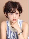 大人ショート/ひし形シルエット/前髪あり/耳掛け30代・40代