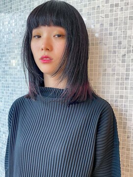 ラパンセヴェール(LA PENSEE VERT) 【LAPENSEE MITSUI】顔周りレイヤーカット×裾カラー