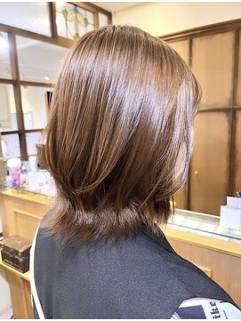 ネオリーブカップ 町田店(Neolive capu) レイヤーボブ×シナモンベージュ【町田/jr町田/町田駅/韓国風】