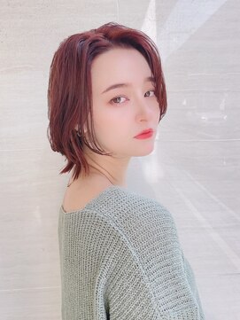 オーロ(ORO) アプリコットオレンジ似合わせ小顔ボブルフ