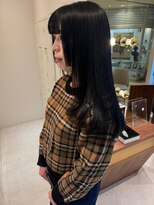 インク サカエ(inq sakae)&nbsp;姫カット/ロング/黒髪ストレート