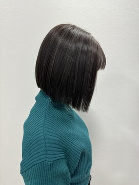 エクラヘア(ECLAT HAIR) ミニボブ×コントラストハイライト