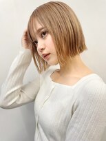 ロシェ 横浜店(loche)&nbsp;デザインカラーオリーブベージュ×ショート×横浜