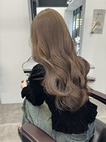 ペレ 栄店(PELE)&nbsp;デザインカラー/レイヤーカット/ウェットヘア/オリーブベージュ