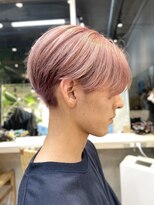 サンクプロジェクト(cinq PROJECT) 韓国風メンズメルクティーベージュダブルカラーハイトーンカラー