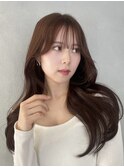 韓国レイヤーカットブリーチなしダブルカラー i