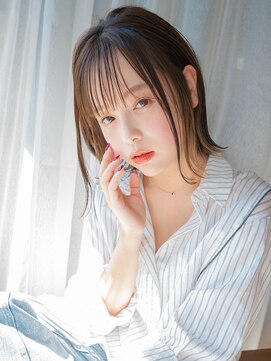 レゴ(REGO) 大人ガーリー#ダークアッシュミディアムレイヤーカット