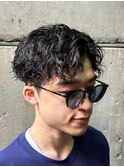 刈り上げマッシュパーマ