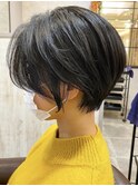 【stylist 片山】手ぐしで完成する丸みショート
